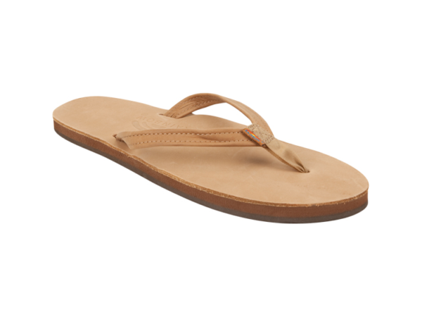 Rainbow Womens Leather Sandals Narrow Strp