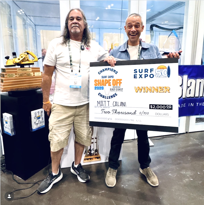 Surf Expo Shape Off Winner Matt Calvani